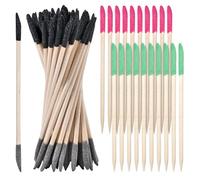 SPEEDWOX 60 Pcs bâtons de ponçage bâtons d’allumettes à Double fin brins de ponçage détails fins bâtons de polissage détails fins outils de ponçage pour les espaces serrés modèles en plastique bois