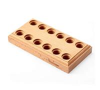 SPEEDWOX Bloc de Pinces en Bois Dur avec 12 Trous pour 6 Pinces