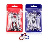 SPEEDWOX Ensemble de mini clés d'allumage métriques SAE avec pochettes de rangement et porte-clés, 4 mm-11 mm