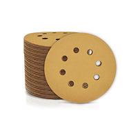 SPEEDWOX Lot de 100 disques abrasifs Ø 125 mm grain 240 avec 8 Trous Ronds Crochet et boucle pour ponceuse excentrique 5inch