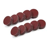 SPEEDWOX Lot de 100 disques abrasifs de 2,5 cm, papier abrasif auto-agrippant, grain 120, pour perceuse, meuleuse, outils rotatifs, sans trou