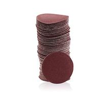 SPEEDWOX Lot de 100 disques abrasifs de 2" pour ponceuse à bois 120 Grain de disques abrasifs à crochet et boucle pour perceuse à bois Outils rotatifs sans trou rouge