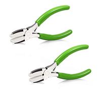 SPEEDWOX Lot de 2 pinces à bec plat en nylon de 12,7 cm pour la fabrication de chaînes - Outil d'emballage de fil - Mini lisseur de fil - Outil de façonnage de bijoux