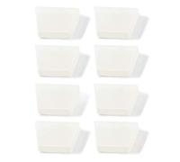 SPEEDWOX Lot de 8 embouts de rechange en caoutchouc pour pince de coupure de verre, pince de clé, mâchoires plates pour porte-clés, matériel d'installation et outils de travail en vitrail