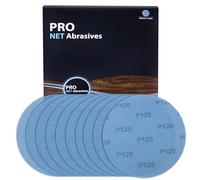 SPEEDWOX Mesh abrasif 9 pouces ponceuse de cloisons sèches papier de verre 120 grain 10pcs disque de ponçage de cloisons sèches à crochet et à boucle sans poussière disques de ponçage d’oxyde