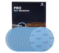 SPEEDWOX Mesh abrasif 9 pouces ponceuse de cloisons sèches papier de verre 220 grain 10pcs disque de ponçage de cloisons sèches à crochet et à boucle sans poussière disques de ponçage d’oxyde