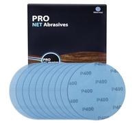 SPEEDWOX Mesh abrasif 9 pouces ponceuse de cloisons sèches papier de verre 400 Grit 10pcs disque de ponçage de cloisons sèches à crochet et à boucle sans poussière disques de ponçage d’oxyde