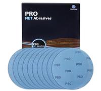 SPEEDWOX Mesh abrasif 9 pouces ponceuse de cloisons sèches papier de verre 80 grain 10pcs disque de ponçage de cloisons sèches à crochet et à boucle sans poussière disques de ponçage d’oxyde