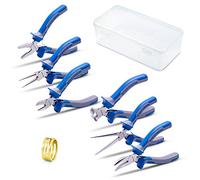 SPEEDWOX Mini Lot de bijoux Pinces de pinces 6 pièces Petite fine bijoux Pince kit Micro Precision Craft Outil à Main de qualité industrielle en acier au chrome vanadium