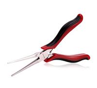 SPEEDWOX Mini pince à bec aiguille, mâchoires plates et lisses, très long bec, outil de précision micro fonctionnel avec ressort pour loisirs créatifs, en acier au chrome vanadium 12,7 cm
