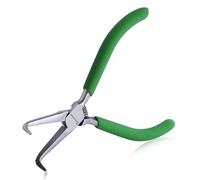 SPEEDWOX Mini pince à nez pliée à aiguille avec dents 5" 45 degrés pliée à nez longue pince à mâchoire dentelée pince à détacher à aiguille outils de pêche pince de précision pour la fabrication de