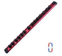 SPEEDWOX organisateur de douille magnétique 3/8-Inch Drive Rail de douille en alliage d’aluminium robuste support de douille Clips pivotant 360° Kit de support de douille outil de support