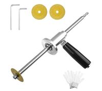 SPEEDWOX Outil de coupe pour tuyaux en PVC pour perceuse Coupe-tube ABS avec poignée et molette de coupe à 3 grains Profondeur réglable Convient pour des tuyaux de 1-1/2 pouce à 8 pouces