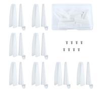 SPEEDWOX paires de 8 mâchoires en de remplacement pour nez rond mâchoire en Nylon pince de réparation pince à nez plat en Nylon conseils de remplacement pour lunettes réparation de cadres