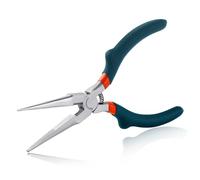 SPEEDWOX Petite pince à bec aiguille pour la fabrication de bijoux avec coupe-fil, mâchoires dentelées, pince à épaulement convexe, pince à bijoux, pince à bec micro-aiguille pour plier le fil et