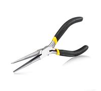 SPEEDWOX Pince à bec long de 15,2 cm Mini pince à boucler de précision Longues poignées antidérapantes Mâchoires lisses pour les zones difficiles à atteindre