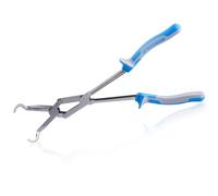 SPEEDWOX Pince à bec longue portée de 33 cm - Pince à bec pivotant XL - Pince à bec à double anneau avec mâchoire dentelée - Pince de retrait de tuyau à double rivet - Portée étendue pour les espaces