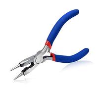 SPEEDWOX Pince à bec rond de 12,7 cm avec coupe-fil multi-usage pour la fabrication de bijoux Petite pince à boucler Mini pince coupante de chaîne Outil de réparation de précision Outil à main