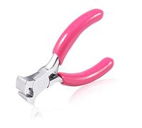 SPEEDWOX Pince à bouts mini, pince de coupe d'extrémité de 7,6 cm avec manche en PVC rose, pince à bijoux pour perler, fabrication de bijoux, enroulement de fil, loisirs créatifs, fournitures pour