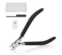 SPEEDWOX Pince à lame unique de 12,7 cm - Outils de modélisme en plastique noir avec bloc de polissage pour réparation et fixation Gundam Building