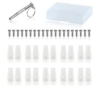 SPEEDWOX pinces à nez en Nylon remplacement avec bouts de vis mâchoires de remplacement pour pinces à nez, paire de 10 pinces en plastique