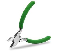 SPEEDWOX pinces courtes à nez plat de 5 pouces pour la fabrication de bijoux - pinces à ressort à mâchoire lisse avec poignée confortable, pliage de fil emballage redresse outil et perles artisanat