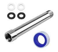 SPEEDWOX Rallonge pour pomme de douche 6 pouces Rallonge pour pomme de douche en acier inoxydable La rallonge tuyau d abaisse la existante une à effet pluie et une à main