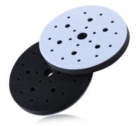 SPEEDWOX Soft Interface Pad 6 pouces 25 trous crochet et boucle éponge coussin tampon support de ponçage Pad d’interface StickFix abrasif filet ponçeuse pour ponçeuse automobile bois polissage