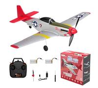 SPEEDY BEE Avion RC pour adultes : P51 Mustang 4 canaux télécommandé avion avec 3 modes One Key U-Turns Aerobatic RTF Kit pour débutants, enfants, garçons, cadeau passe-temps