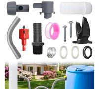 Speedy Collecteur d'eau de pluie - Système de récupération d'eau de pluie - 70-100 mm - Avec tuyau de 100 cm - Kit de raccordement pour citerne de pluie - Avec accessoires de montage