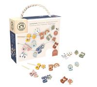 Speedy Monkey 691040 Jeu de Perles à Lacer, Jouet en Bois