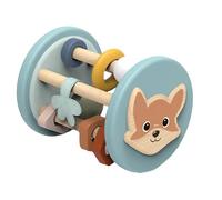 Speedy Monkey Hochet Fox Roller pour bébé | Jouet sensoriel en bois pour nourrissons | Hochet de développement pour ramper et motricité | Jeu d'apprentissage précoce pour bébés et nouveau-nés 6 mois