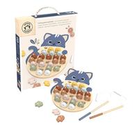 Speedy Monkey - Jeu de Pêche Alphabet en Bois - 26 Poissons FSC - 2 à 6 Ans | 2 Cannes Magnétiques Incluses - Apprentissage des Lettres et Motricité Fine - Cadeau Anniversaire