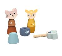 SPEEDY MONKEY Jouets à vis en bois pour tout-petits de 24 mois et plus | Ensemble d'écrous et de boulons d'animaux pour enfants | Motricité fine, coordination œil-main, jouet d'activités de torsion et