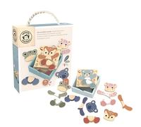 SPEEDY MONKEY Mix & Match Jeu de puzzle en bois pour tout-petits de 24 mois et plus | Planche de tri et de correspondance de formes colorées | Jouet éducatif en bois FSC pour enfants d'âge préscolaire
