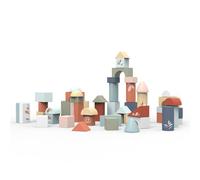 Speedy Monkey SP1009 Briques de Construction en Bois Multicolores 18 x 18,8 cm pour Enfants - Détails soignés - Excellente idée Cadeau