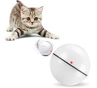 Speedy Panther Balle intelligente pour chat - Jouets interactifs pour chats d'intérieur - Jouets rotatifs à 360° - Avec lumière LED - Stimule l'instinct de chasse - Rechargeable par USB