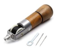 Speedy Stitcher Kit de couture avec poinçon de verrouillage automatique - Outil de réparation en cuir avec 2 aiguilles pour chaussures, sacs et ceintures