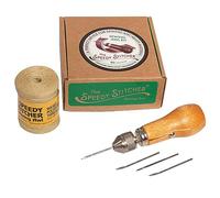 Speedy Stitcher Sew110 Couteau de chasse à lame fixe unisexe pour camping en plein air, marron clair, taille unique