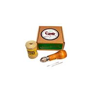 Speedy Stitcher Sew110 Couteau de chasse à lame fixe unisexe pour camping en plein air, marron clair, taille unique