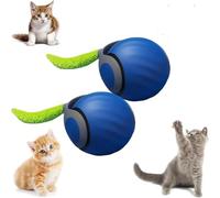 Speedy Tail 2.0 Balle interactive pour chat - Mouvement automatique/rebondissement/roulement - Balle interactive rechargeable par USB - Convient pour chaton et chiot