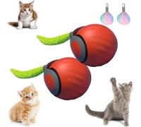 Speedy Tail 2.0 - Jouet interactif pour chat d'intérieur - Balle à mouvement automatique - Rechargeable par USB - Deux vitesses de réglage - Avec queue de rechange (orange)