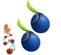 Speedy Tail 2.0, Speedy Tail 2.0 Cat Toy, Automatic Moving Cat Balls With Tail, Interactive Cat Toy for Indoor Cats, Two Speed Adjustment, Rechargeable Interactive Cat Toy Indoor (2Pcs Blue)