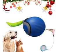 Speedy Tail 2.0, Speedy Tail Cat Toy, Smart Ball Interactive Cat Toy for Indoor Cats, USB Rechargeable Automatic Moving Cat Toy Ball, Relieve Anxiety, 2 Speed Adjustment & Replacement Tail (Blue)