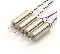 SpeedyFPV Lot de 4 moteurs sans noyau brossé 615 6 x 15 mm Tige 0,8 mm Drones 1S (2 x CW / 2 x CCW