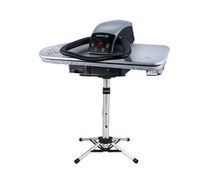 Speedypress 81HD Presse à Repasser à Vapeur Professionnelle avec Support Argenté 81cm (+ Fer à Repasser, Cartouche de Filtrage d'Eau Supplémentaire, Housse de Rechange et Mousse)