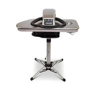 Speedypress SteamRise 8000 Presse à Repasser Vapeur Haute Performance | Surface de Pressage 81 cm | Technologie Vapeur Bottom-Up | Fer Inclus + Filtre Anti-Calcaire | Avec Support | 2200S | Argent