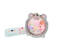 SPEEDYUNI Porte-clés animal mignon - Koala, chat ou grenouille porte-clés avec perles à bulles pastel - breloque de sac de sable mouvant liquide, Koala gris, taille unique