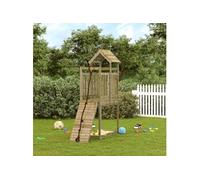 Vidaxl Maisonnette De Jeu Avec Mur D'escalade Bois De Pin Imprégné