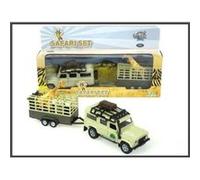 Speelight goed 521723 - safari set landrover avec girafe anhanger en multicolore Multicolore G